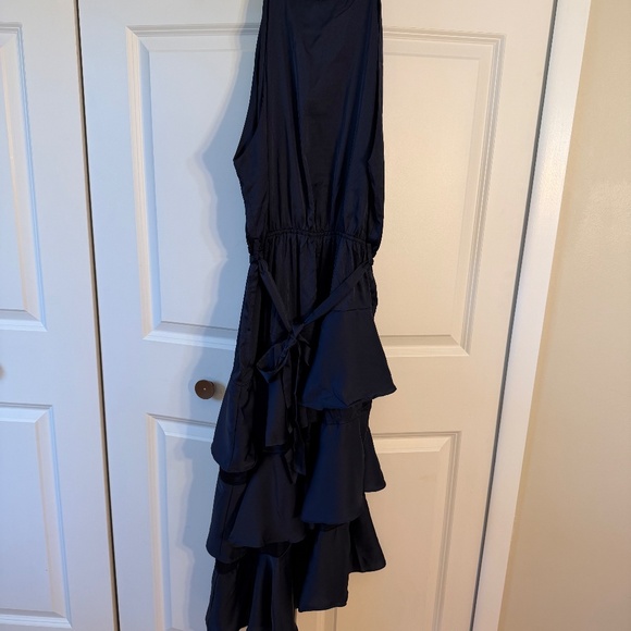 Tiered Navy midi dress- 12 - Picture 10 of 10